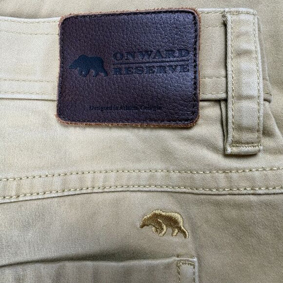 Onward Reserve Mens 40x31 Performance 5 Pocket Khaki Pants Stretch - Picture 7 of 11